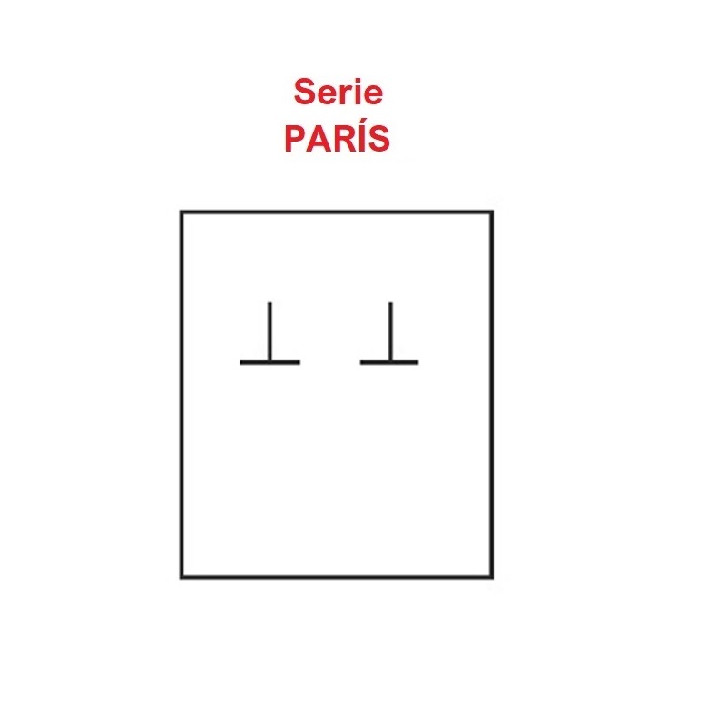 Estuche París pendientes mediano 60x79x30 mm.
